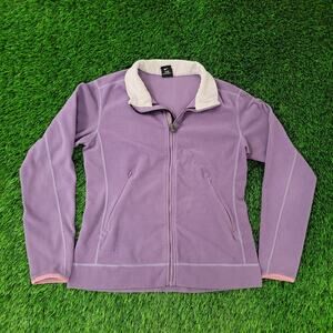 Vintage 90s NIKE ACG Fleece Jacket Womens S/M 19x23 Purple